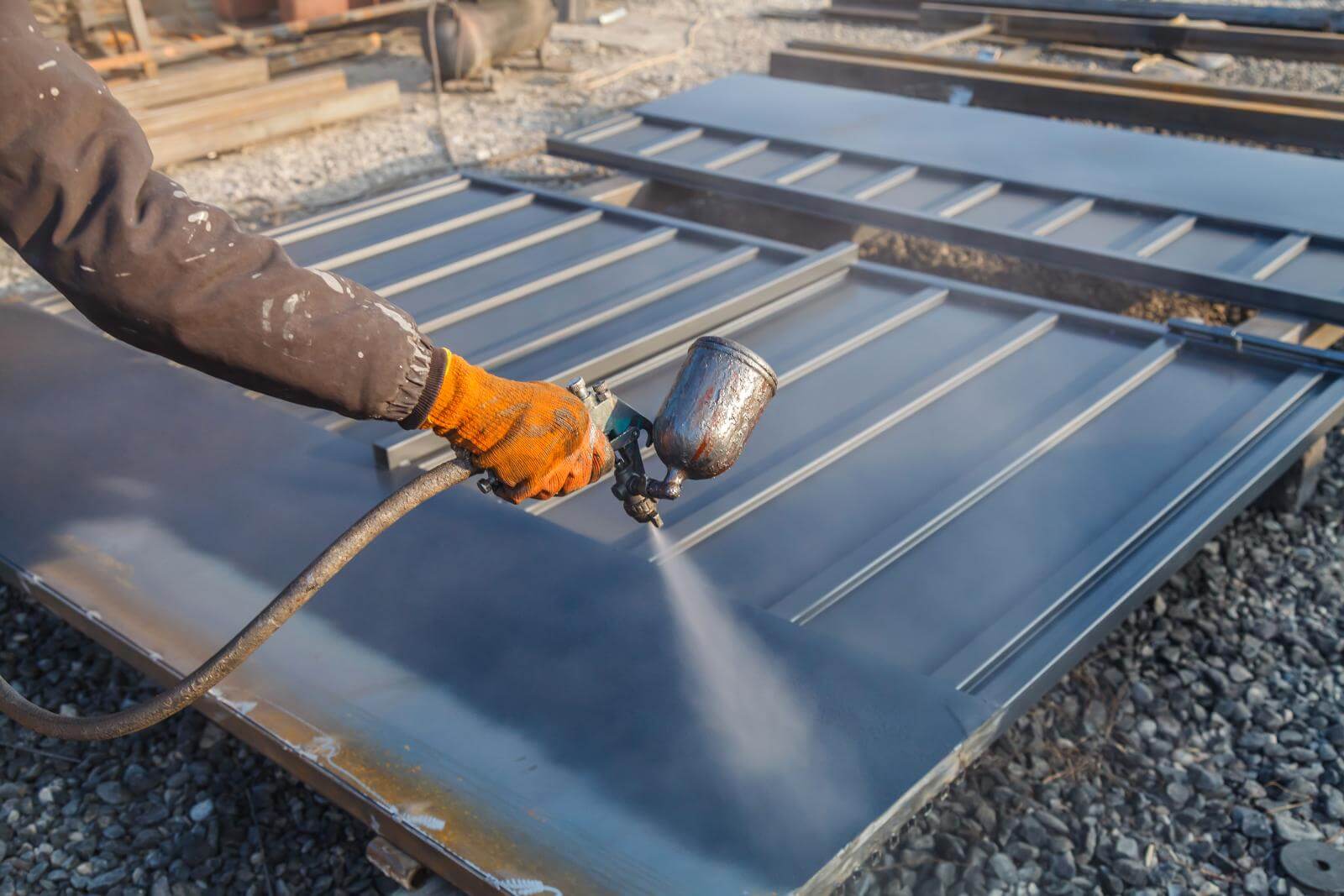 Warehouse roof coating